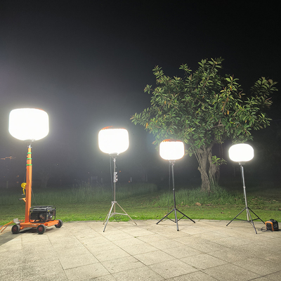 Versatile Portable Work Light 700Watt Balloon LED Light Tower For Road Maintenance