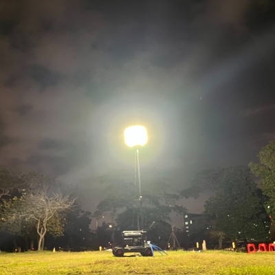 500W Industrial Led Balloon Work Light on ETL Certified Mobile Tripod Telescopic Stand