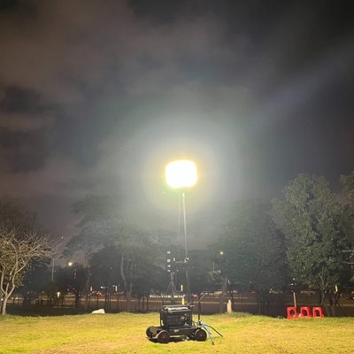 500W Industrial Led Balloon Work Light on ETL Certified Mobile Tripod Telescopic Stand