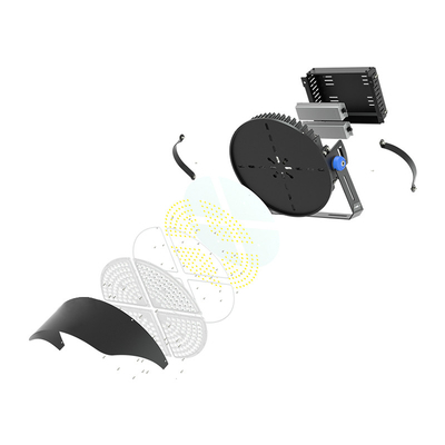 Round LED Sports Lights 1800W Ra70 Ra80 Sports Field Lighting For Sports Venues
