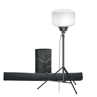 Manual Lift Hand Crank Tripod Light Tower 320W Outdoor Balloon Lights For Advertising
