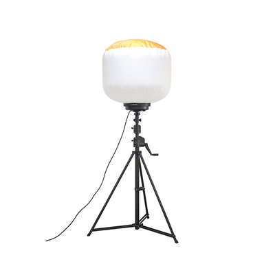 Hand Crank Tripod LED Outdoor Balloon Lights 600W Mobile Light Tower For Contractor