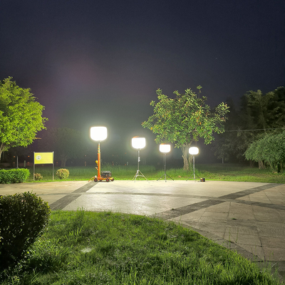 Portable Led Balloon Lights Construction 320W Diesel Light Tower For Temporary Lighting