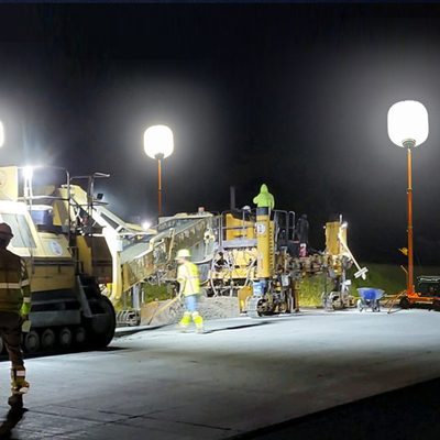 700W LED Balloon Light Tower 112000lm High Brightness Construction Light Tower For Roadworks