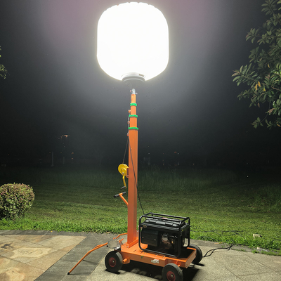 Telescopic Mobile Portable Light Tower Generator 1400W Led Balloon Lamps 224000lm