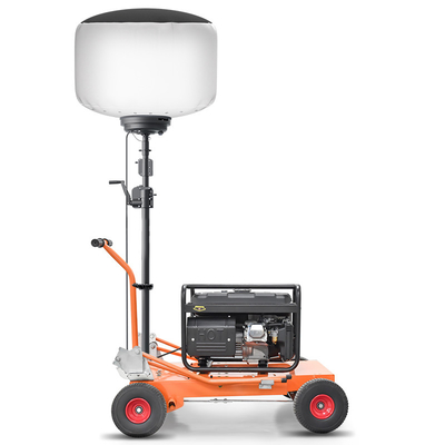 High Power Led Telescoping Light Tower 1400W Balloon Outdoor Tower Lights For Industrial