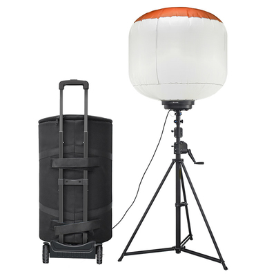 Trolley Lighting LED Balloon Light Tower 1400W Mast Light Tower For Fire And Rescue