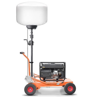 Trolley Lighting LED Balloon Light Tower 1400W Mast Light Tower For Fire And Rescue