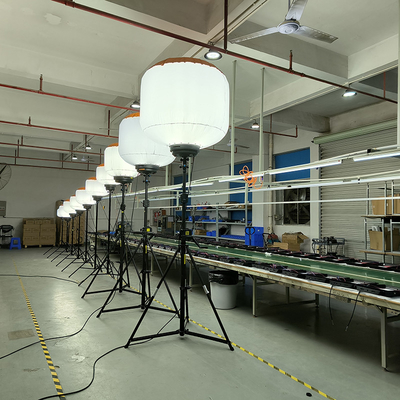 AC220V Portable Led Work Light 1400W Jobsite LED Balloon Light Tower For Law Enforcement