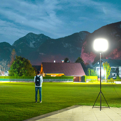 IP65 Temporary Construction Lights 200W LED Balloon Construction Light Tower For Filming