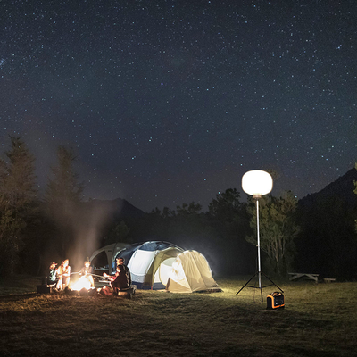 No Glare Led Light With Tripod 150W LED Balloon Light Tower For Camps