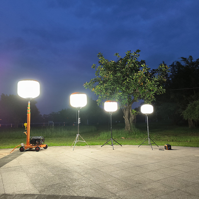 Easy Quick Setup Balloon Light 320W Light Tower Portable For Search And Rescue