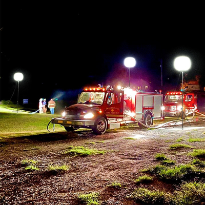 Easy Quick Setup Balloon Light 320W Light Tower Portable For Search And Rescue