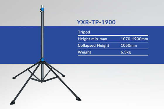 Manual Lifting Black LED Light Tripod 1.9m  Balloon Light Stand