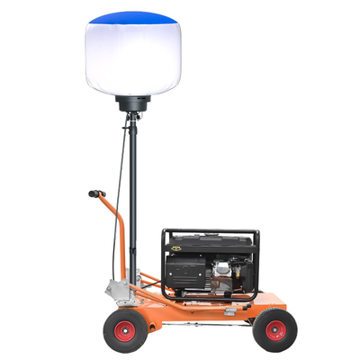 Hand Push Balloon Light Cart Mobile Light Tower Generator Lighting Cart