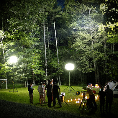 Tripod LED Balloon Lights 200W  Moon Balloon Lighting Tower For Camping Outdoor