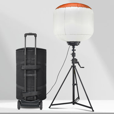 Trolley Lighting LED Balloon Light Tower 1400W Mast Light Tower For Fire And Rescue