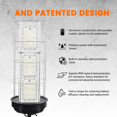 1000W Construction Jobsite LED Inflated 360 Degress Balloon Light IP65 High Lumen