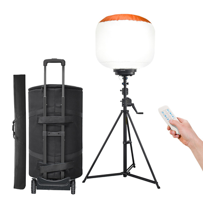 Portable Movable 800W Balloon Light Tower High Brightness For Construction Sites Roadworks Temporary Work Light