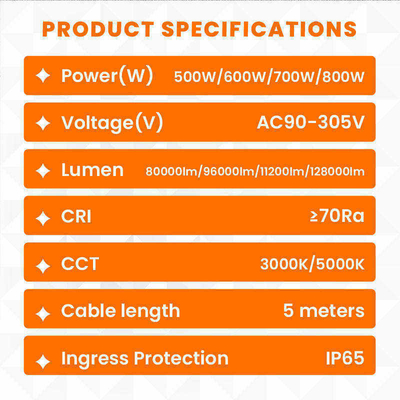 500W-1400W LED Balloon Light IP65 50000Hrs 360° Omni Coverage