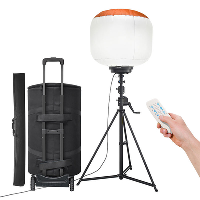 Portable LED Balloon Light 320W IP65 Dimmable for Outdoor Construction