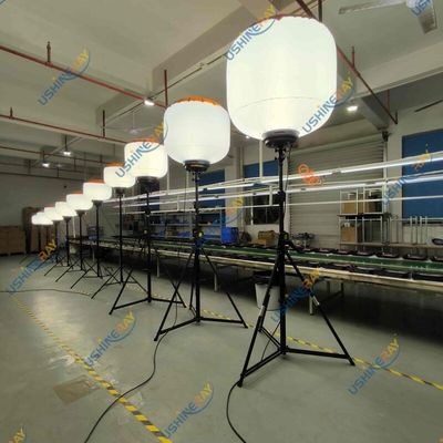 Patent Design Work Lamp 600W LED Balloon Light Tower For Mining Locations