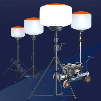 Patent Design Work Lamp 600W LED Balloon Light Tower For Mining Locations