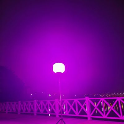 IP65 Waterproof Light Tower 60W RGB Led Balloons For Camping Weddings Decoration