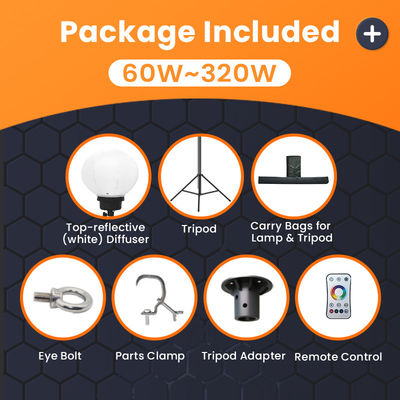 Portable Led Tower 320W RGB Led Balloon Lamp For Parties And Special Events