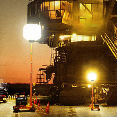 Mobile Tripod Work Light 1000W LED Balloon Light Tower For Safety Management Equipment