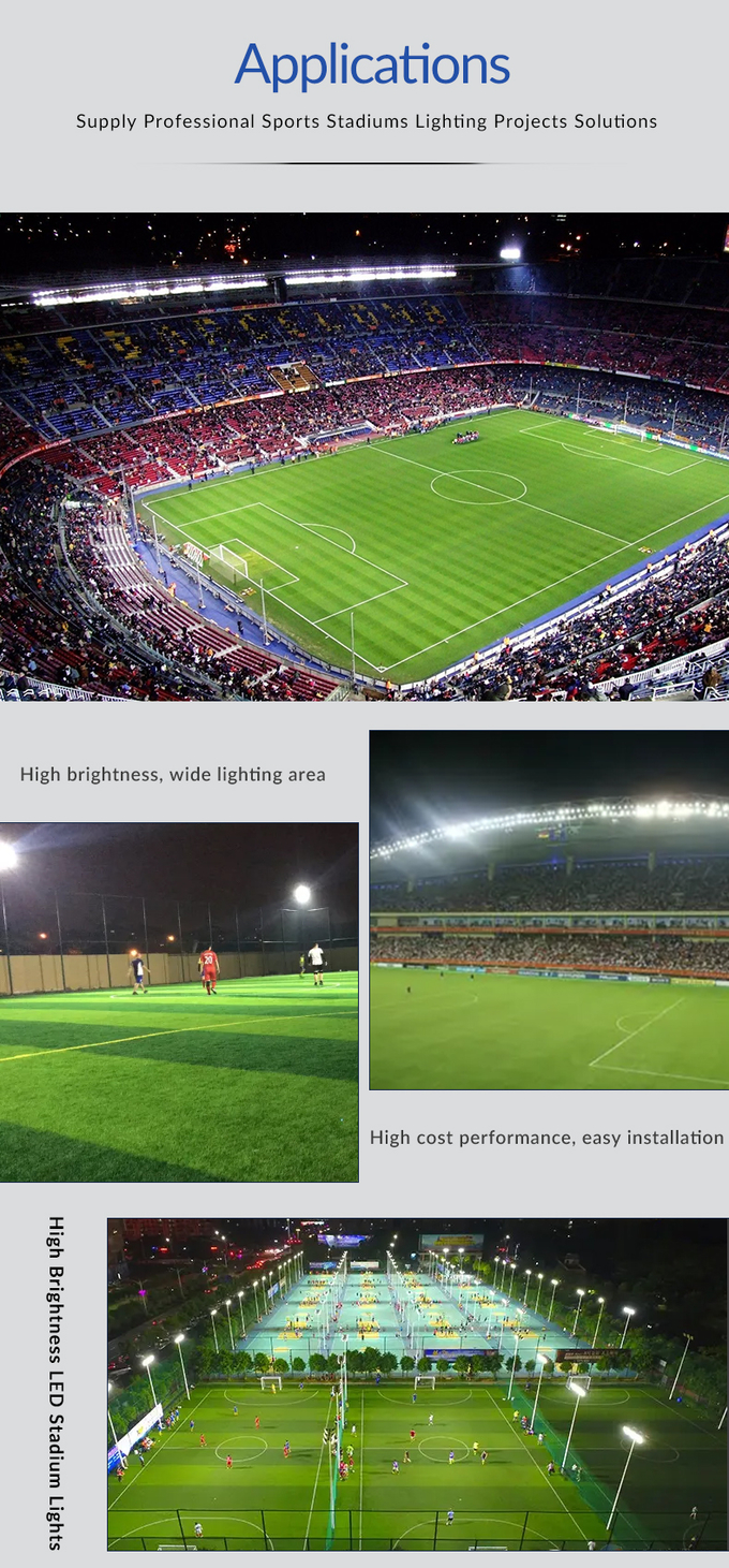 5 Years Warranty 1250W Sport Light Stadium For Machine Shop 9